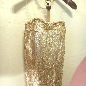 Gold Dress Charlotte Russe